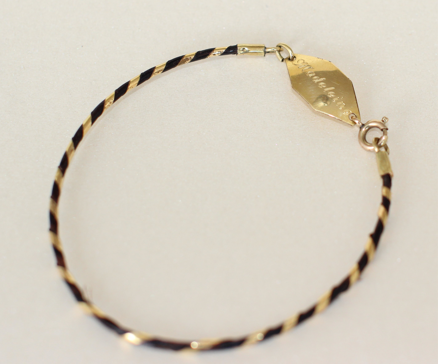 Elephant Hair Bracelet with 14K Gold Clasp