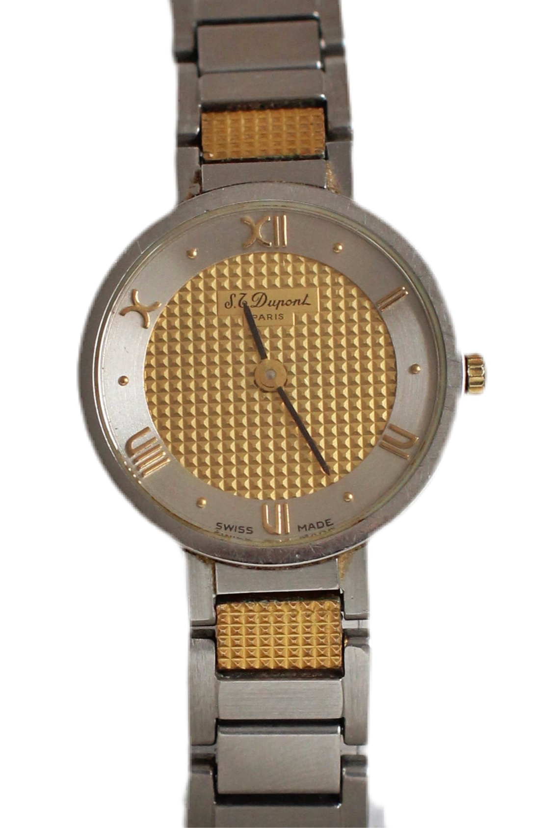 ST DUPONT Honeycomb Ronde Ladies Quartz Watch – Vintage 1980s