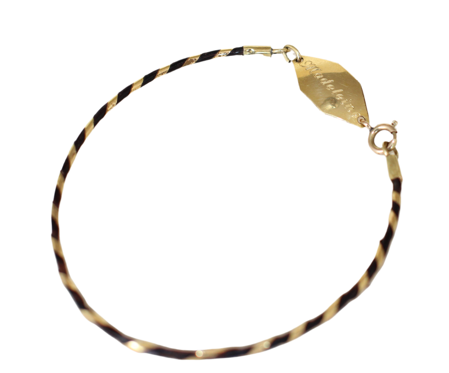 Elephant Hair Bracelet with 14K Gold Clasp
