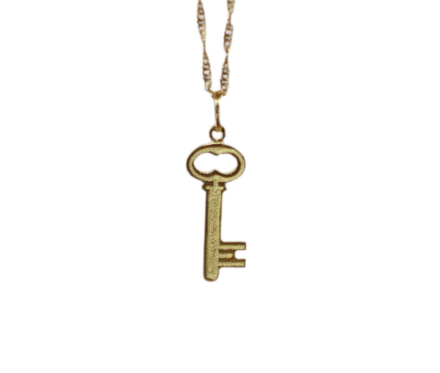 1980's Yellow Gold Key Pendant