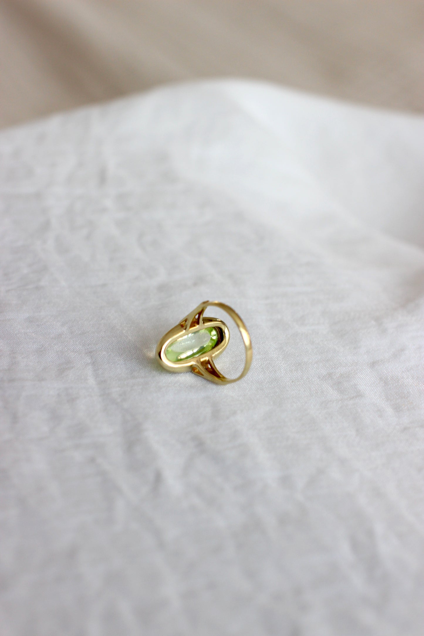 Sou Caprices 14K Yellow Gold Ring with Lemon Quartz and Diamonds
