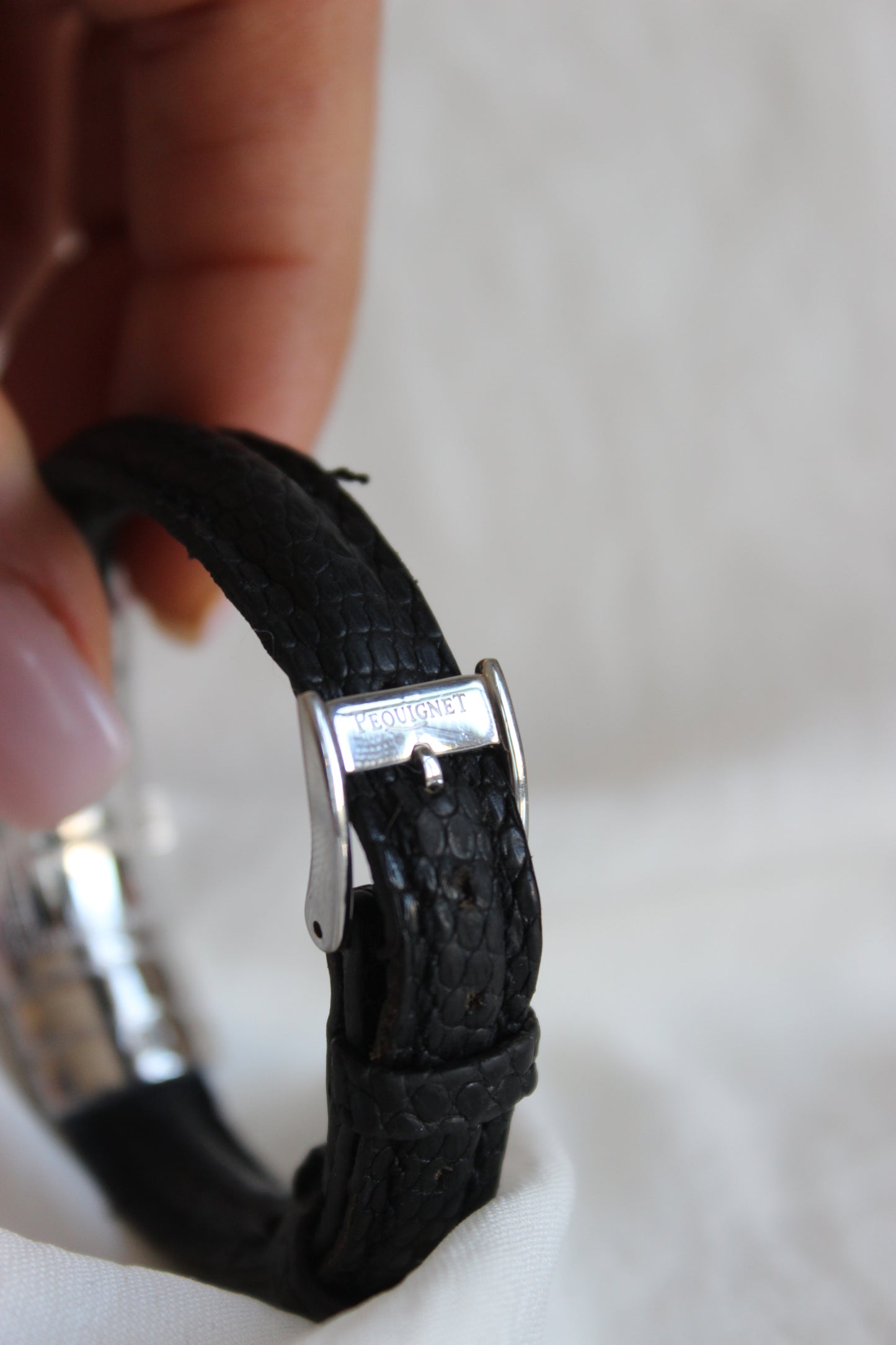Pequignet Massai Watch – Diamond-Encrusted Steel Case with Mother-of-Pearl Dial