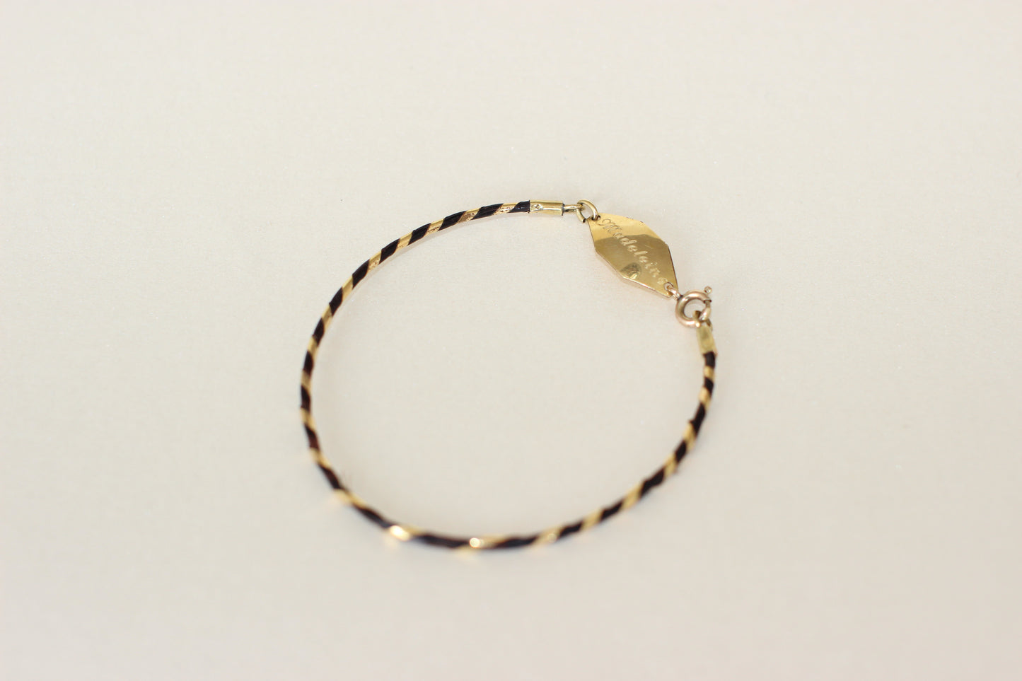 Elephant Hair Bracelet with 14K Gold Clasp