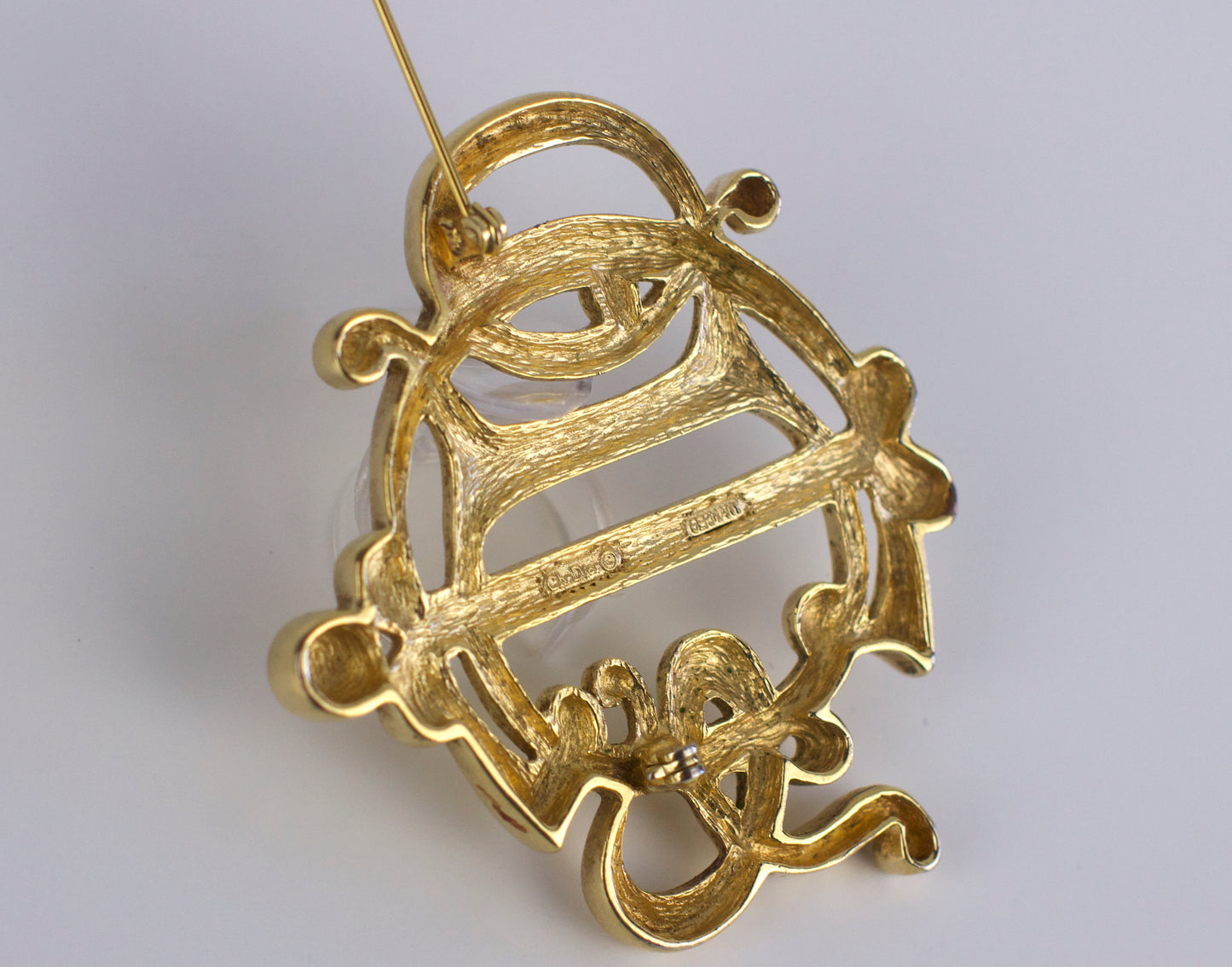 1980s Dior Monogram Statement Brooch