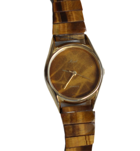 Montre Vintage Mirel – Bracelet en pierre naturelle oeil de tigre