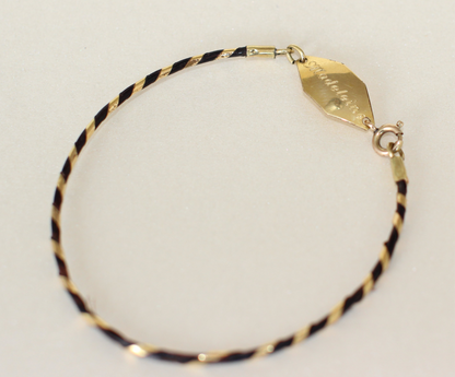 Elephant Hair Bracelet with 14K Gold Clasp
