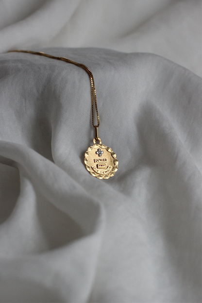 Iconic Diamonds & 18k Gold "Plus qu’hier, moins que demain" Love Medal – Signed Augis
