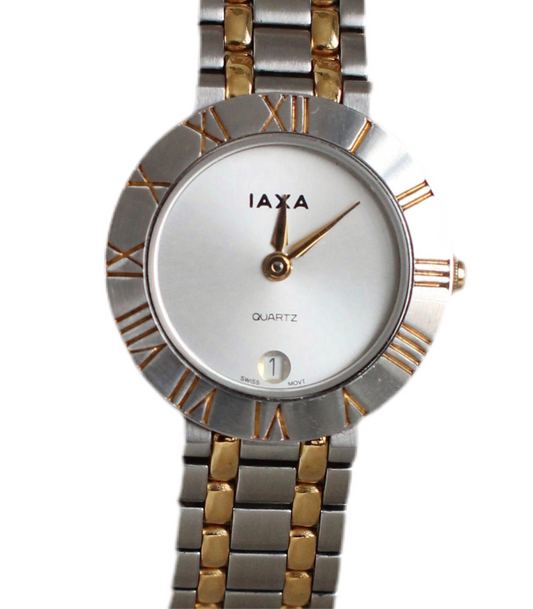 Vintage Iaxa 2 tones Quartz Watch – 1980s