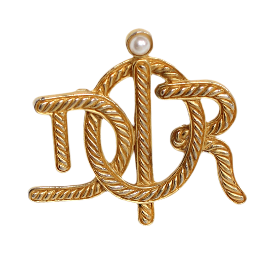 1980s Dior Boat Rope Braided Symbol Brooch