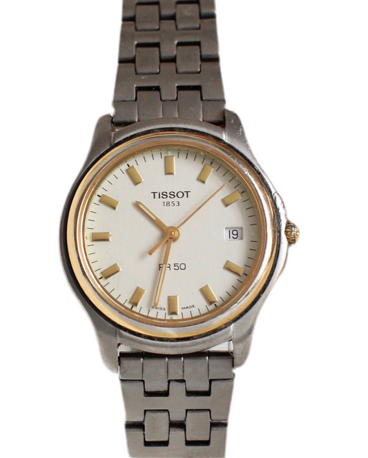 Tissot 1853 PR 50 Two-Tone Dial Watch – Quartz, Titanium Strap