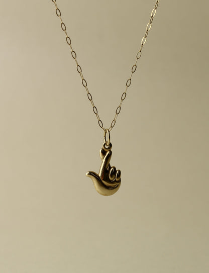 Official 1980’s  English National Lottery Lucky Gold Necklace