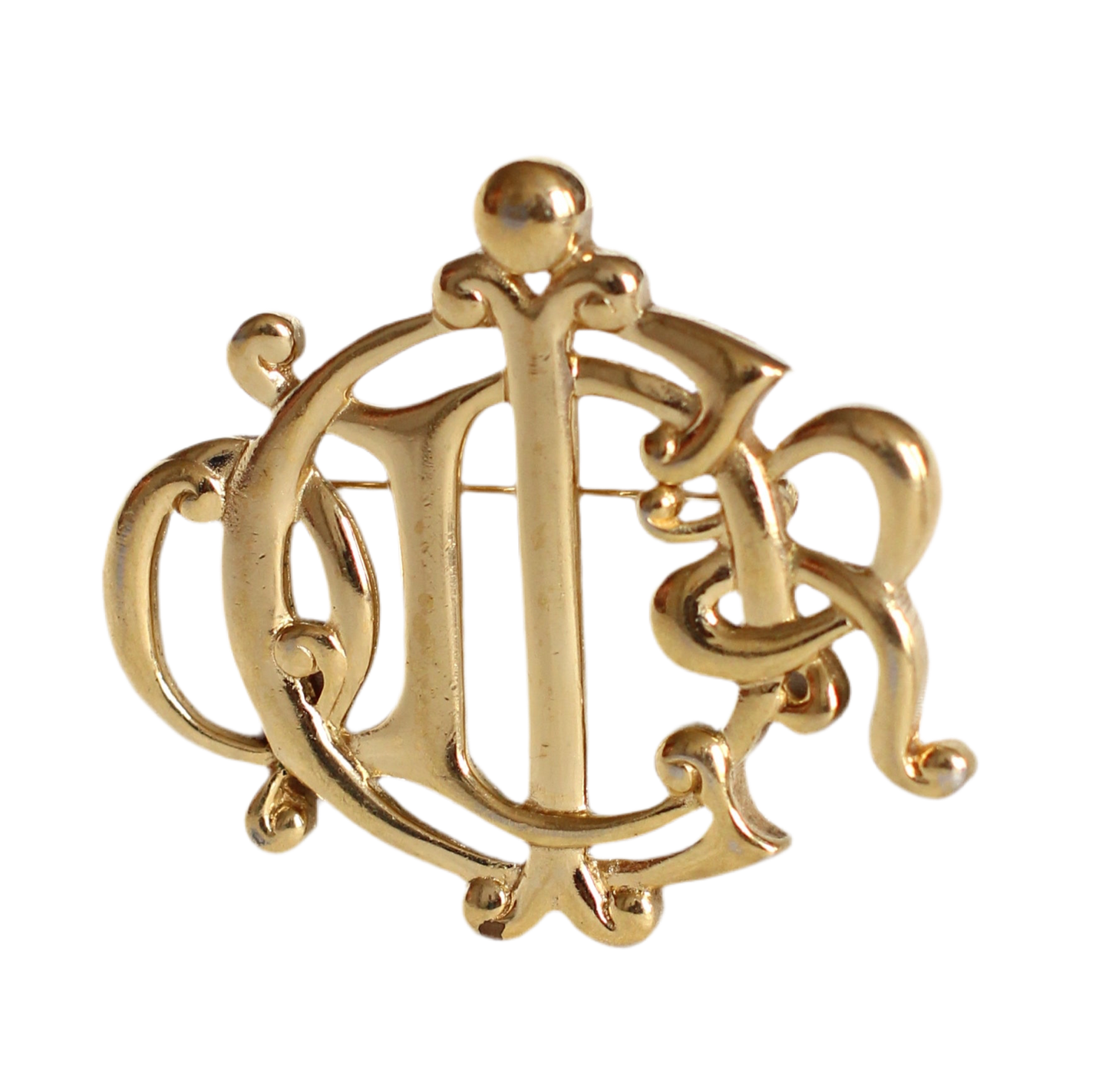 Broche Monogram Dior Statement des années 1980