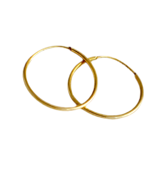 Mini 18k Yellow Gold Hoops