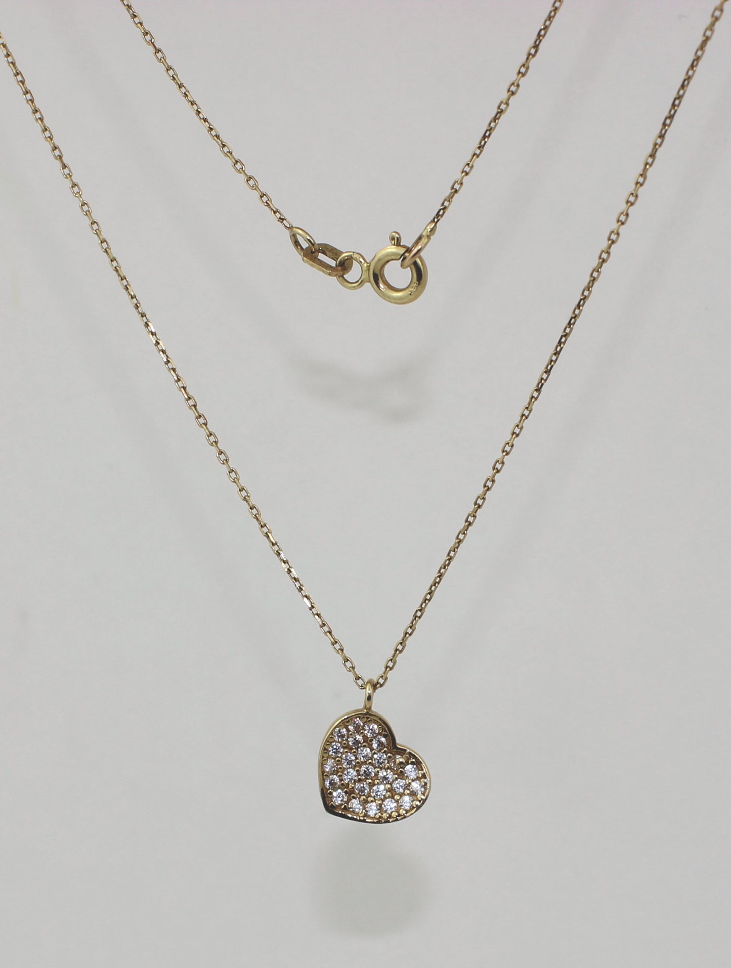 Adorable Collier coeur en or 