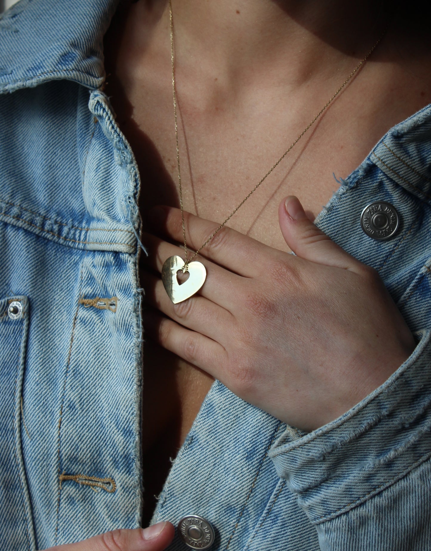 Fabulous 18k Massive Gold Puffy Heart Pendant Necklace