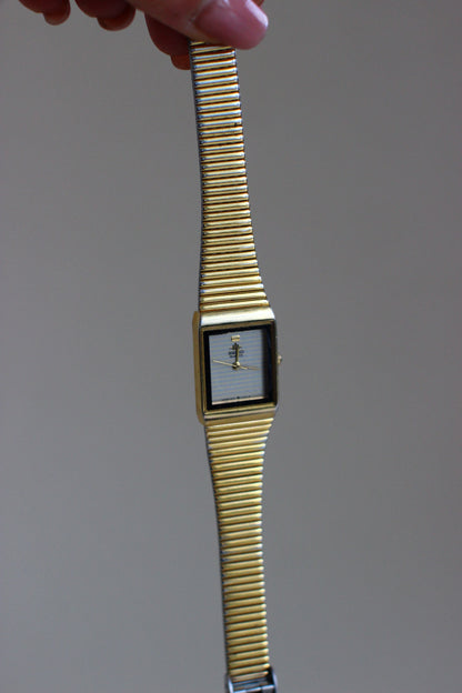 Seiko Galaxy Gilt Mirrored Bezel Tank Watch – 1998