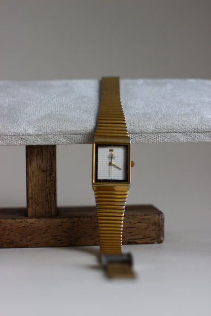 Seiko Galaxy Gilt Mirrored Bezel Tank Watch – 1998