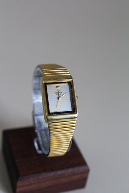 Seiko Galaxy Gilt Mirrored Bezel Tank Watch – 1998
