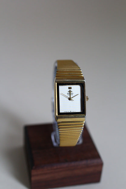 Seiko Galaxy Gilt Mirrored Bezel Tank Watch – 1998