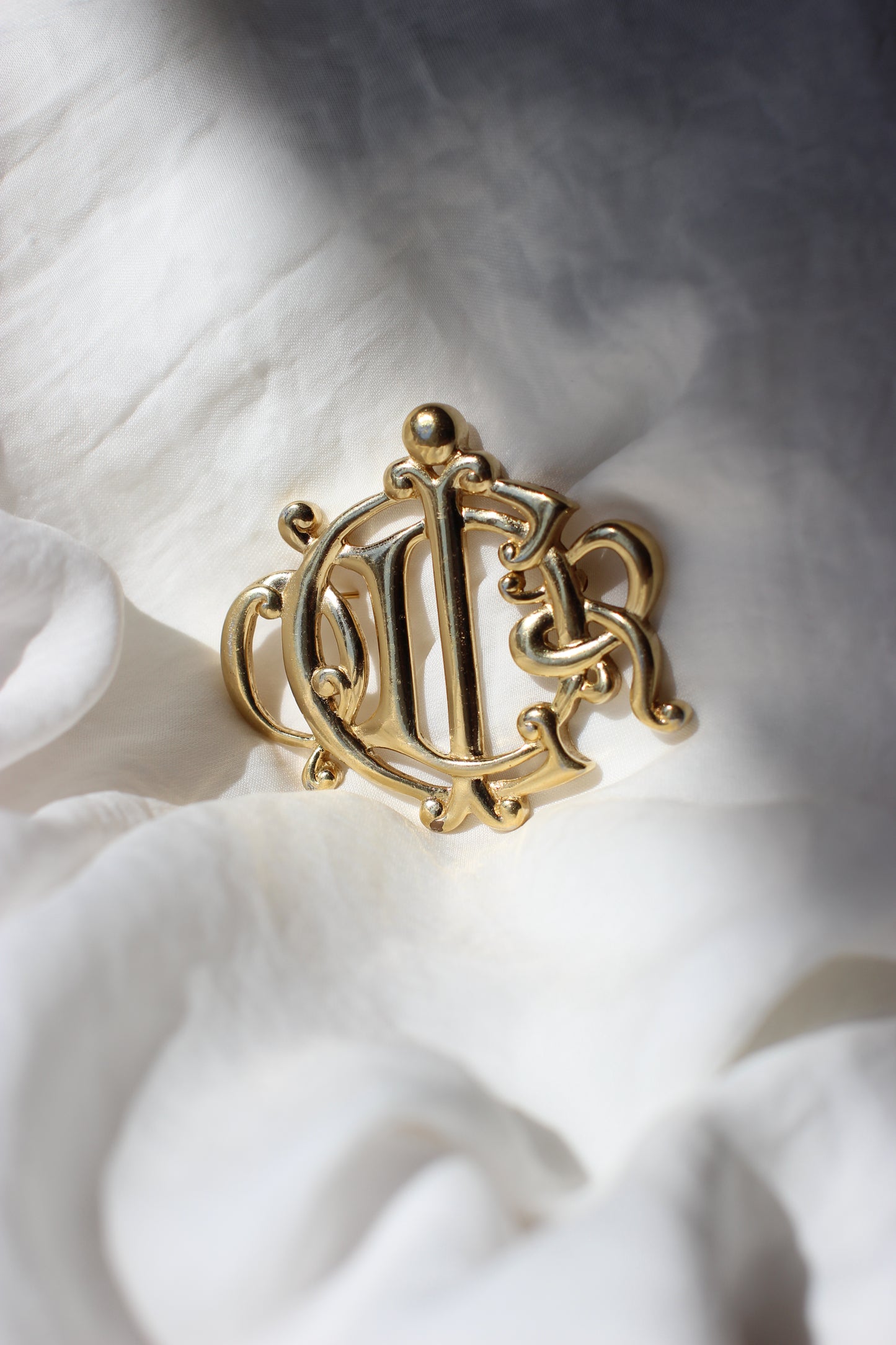 Broche Monogram Dior Statement des années 1980