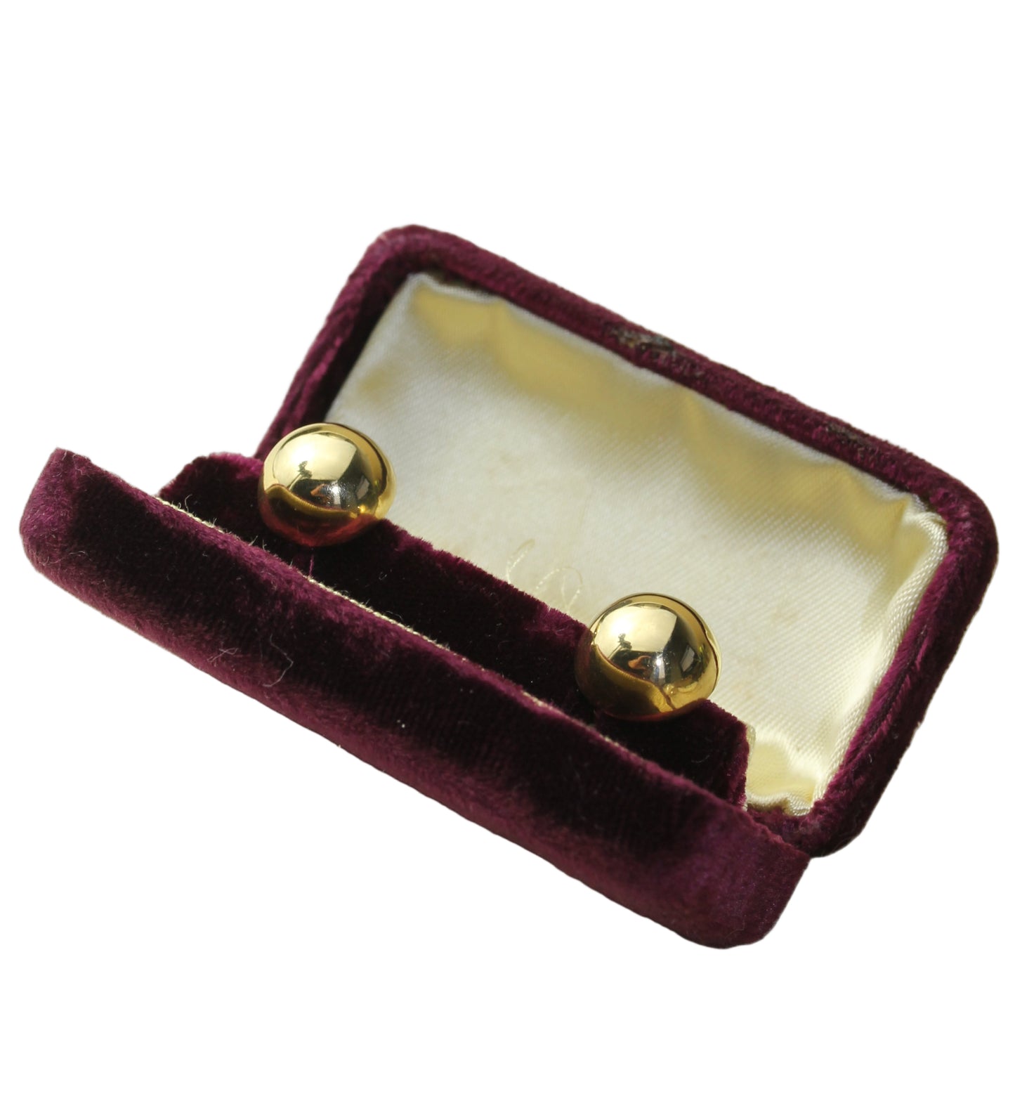 Elegant 18K Gold Spheres Earrings – Circa 1980 – Timeless & Stylish Statement