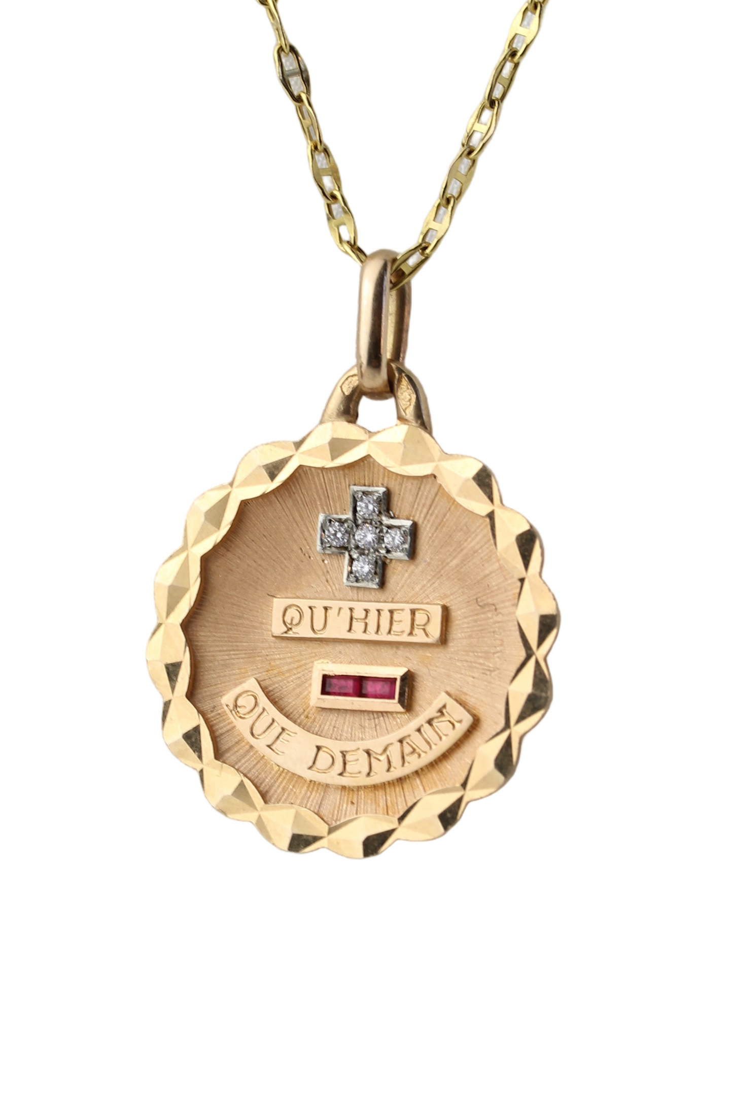 Extra Diamonds Augis 18K Gold "Plus Qu'Hier Moins Que Demain"