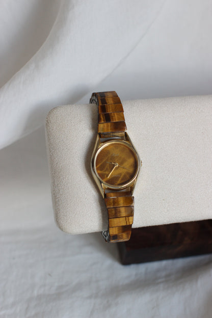 Montre Vintage Mirel – Bracelet en pierre naturelle oeil de tigre