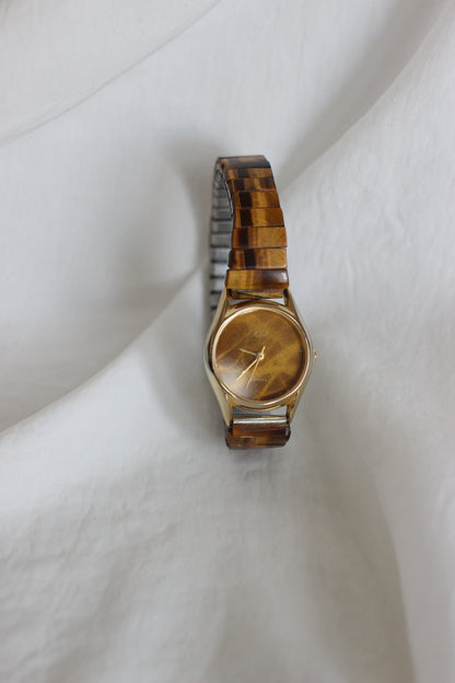 Montre Vintage Mirel – Bracelet en pierre naturelle oeil de tigre