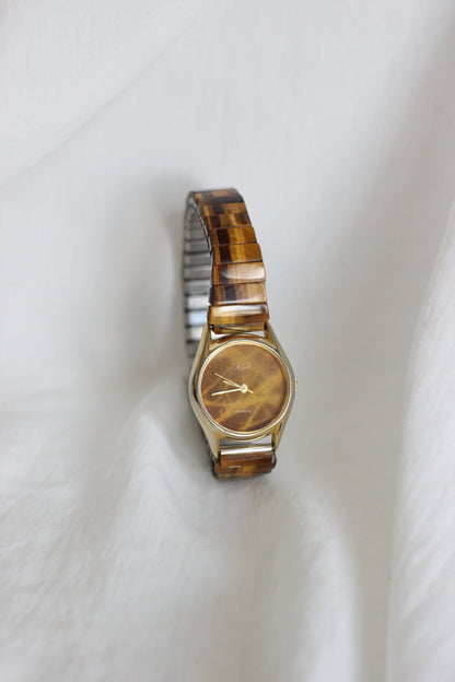 Montre Vintage Mirel – Bracelet en pierre naturelle oeil de tigre