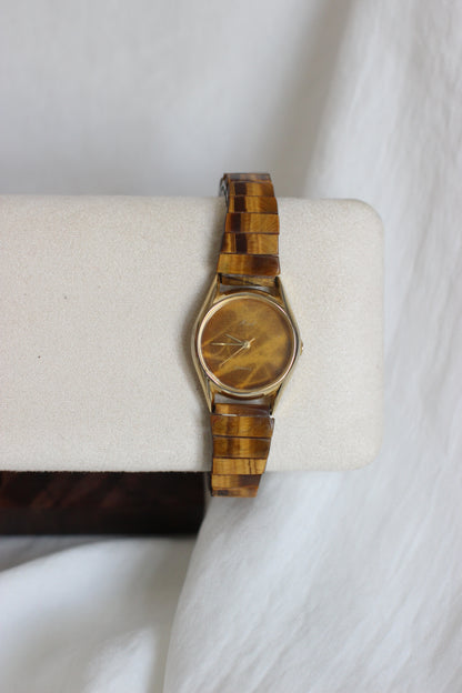 Montre Vintage Mirel – Bracelet en pierre naturelle oeil de tigre