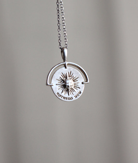 Collier en argent 925 Sun « Rien de nouveau » de créateur