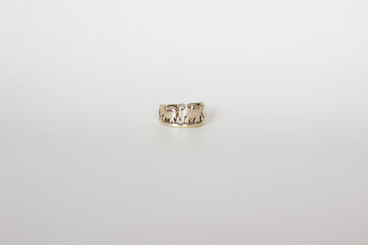 Circa 1960 - Hand sculpted Gold Elephant Ring