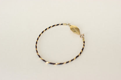 Elephant Hair Bracelet with 14K Gold Clasp