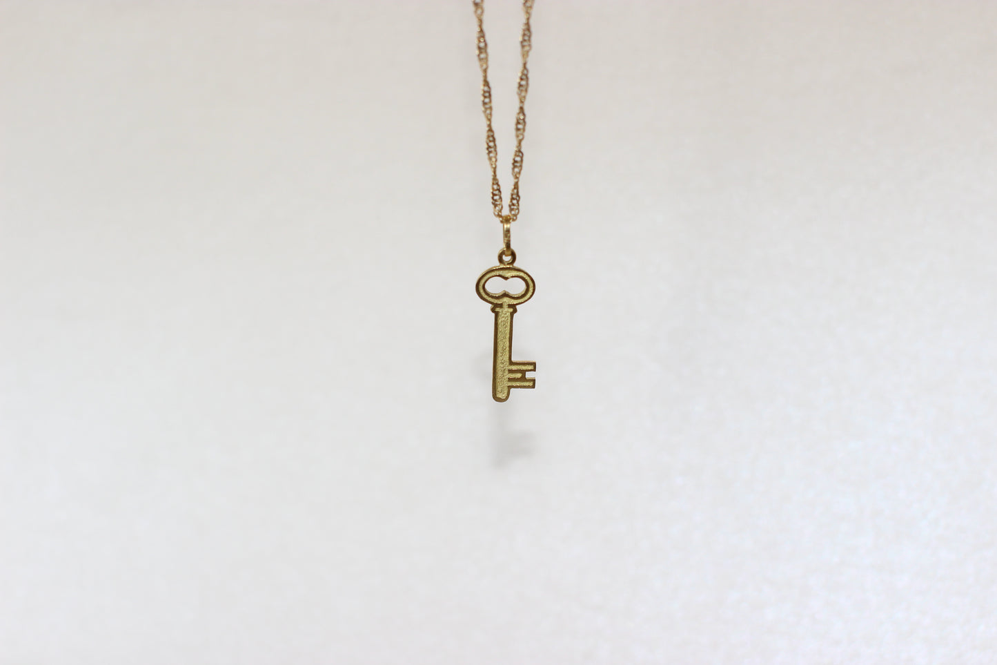 1980's Yellow Gold Key Pendant