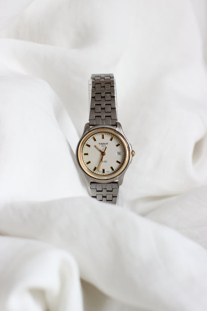 Tissot 1853 PR 50 Two-Tone Dial Watch – Quartz, Titanium Strap