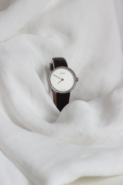 1970's Fantôme Swiss Made Mechanical Watch – Minimalist Silver