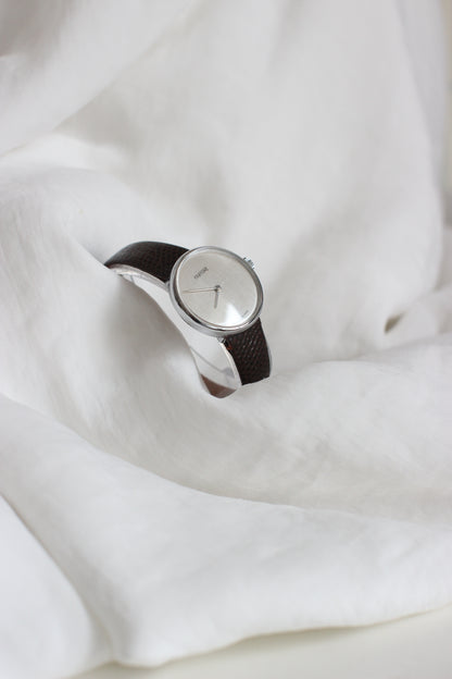 1970's Fantôme Swiss Made Mechanical Watch – Minimalist Silver