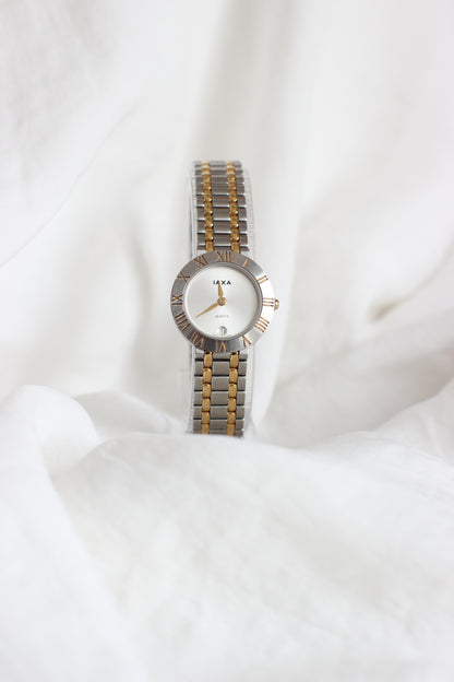 Vintage Iaxa 2 tones Quartz Watch – 1980s