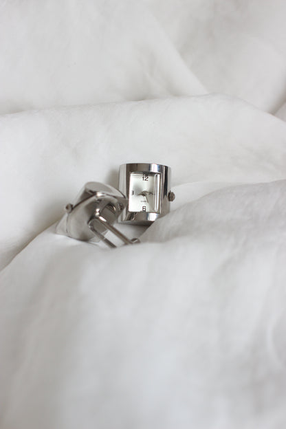 Pearl 1980s Two-Tone Cufflink Watches – Rare Quartz