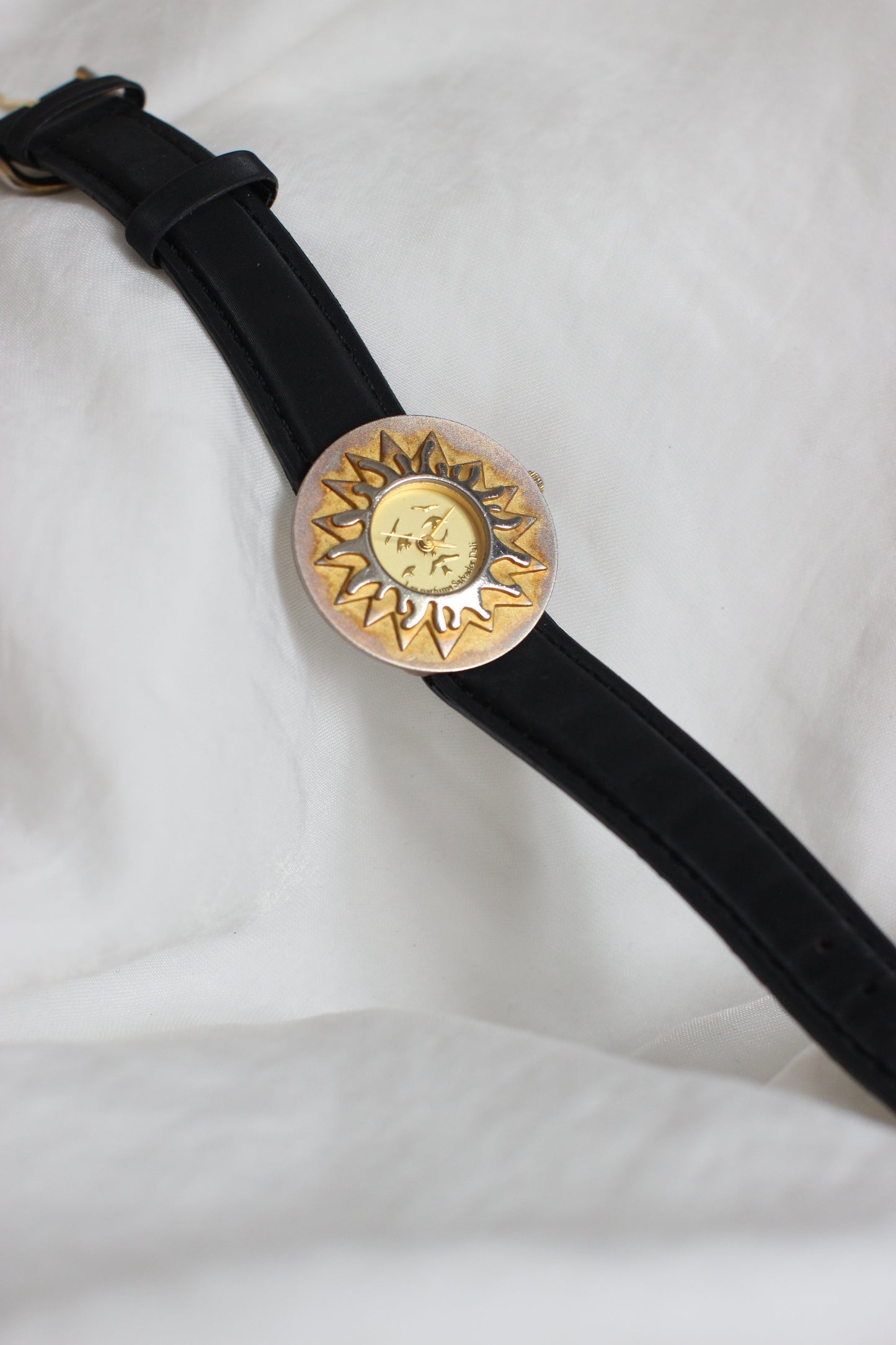 Vintage Salvador Dalí "Le Roy Soleil" Gold-Plated Watch – 1992