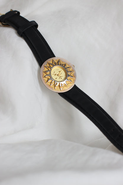 Vintage Salvador Dalí "Le Roy Soleil" Gold-Plated Watch – 1992