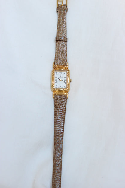 Vintage Rodania Quartz Watch with Romantic Arabesque Dial – 1980s/90s
