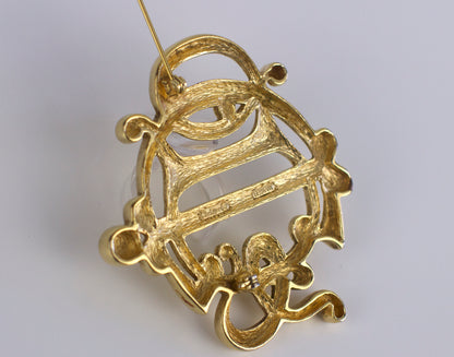 Broche Monogram Dior Statement des années 1980