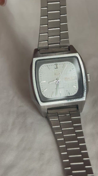 Rare Vintage Seiko Automatic Day-Date Watch – 1970s – With Casio Bracelet