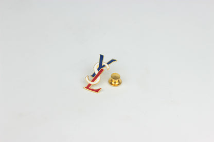 Exquisite and Timeless YSL Painted Enamel Pin's - Logo Yves Saint Laurent